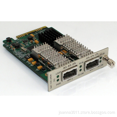 10/100/1000Base-TX to 1000Base-FX Managed Media Converter Card